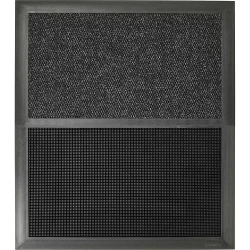 Notrax Predpražnik za razkuževanje Sani-Master™, VxDxŠ 19 x 1050 x 914 mm, antracitne / črne barve