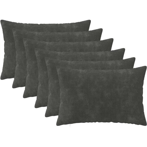  Presvlaka za jastuk 6 pcs HEERLEN Antracit 40 x 60 cm Slike