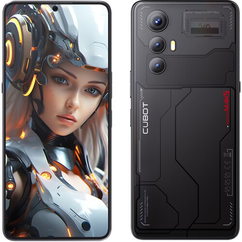 Cubot Max 5 5G 24 + 256 GB, dvojno kartično, črna barva, (22119129) Slike