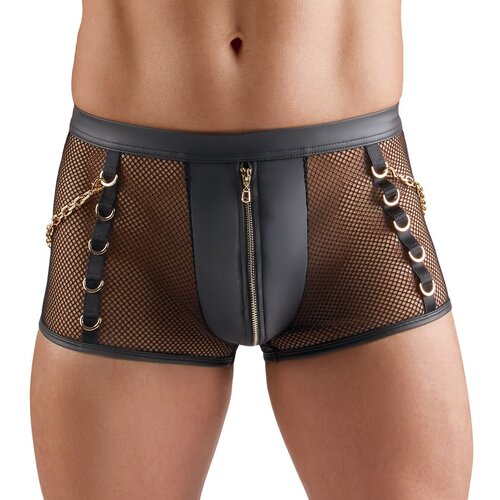 Svenjoyment Wetlook Emphasising Net Pants with Rings 2133601 Black S Cijene