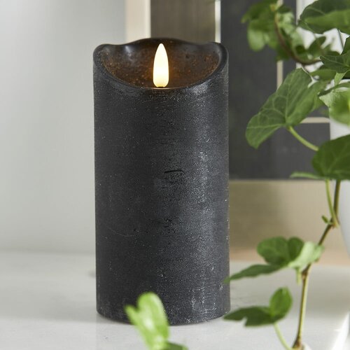 Star Trading LED svijeća od crnog voska Flamme Rustic, visina 15 cm Slike