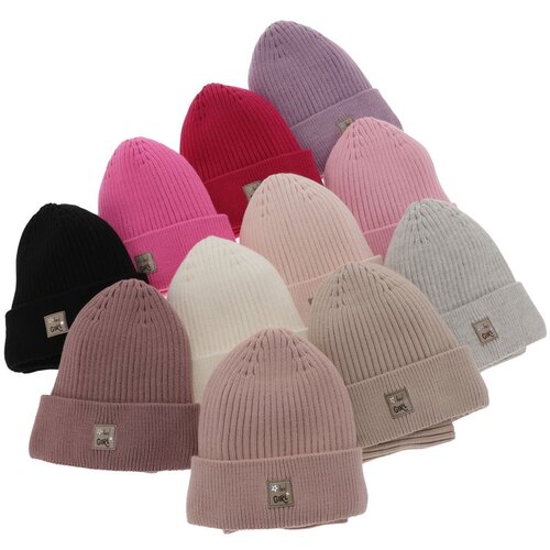 AGBO Girl&amp;#039;s winter set: hat and tube scarf pink Georgina Slike