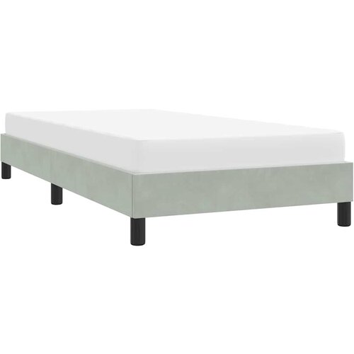  Okvir kreveta bez madraca svijetlo sivi 80x220 cm bar&amp;scaron;un Slike