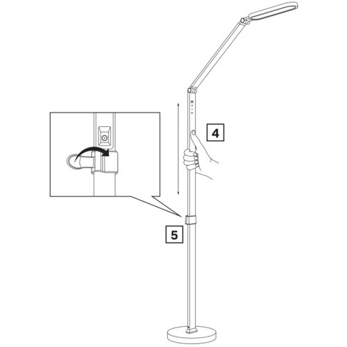  LED prigu&amp;scaron;iva stojeća lampa FERRARA, upravljanje dodirom, LED/13W/230V 3000/4000/6000K Slike