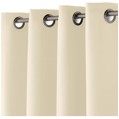 Douceur d int&amp;eacute;rieur Bež zavesa 140x180 cm Essentiel &amp;ndash; Slike