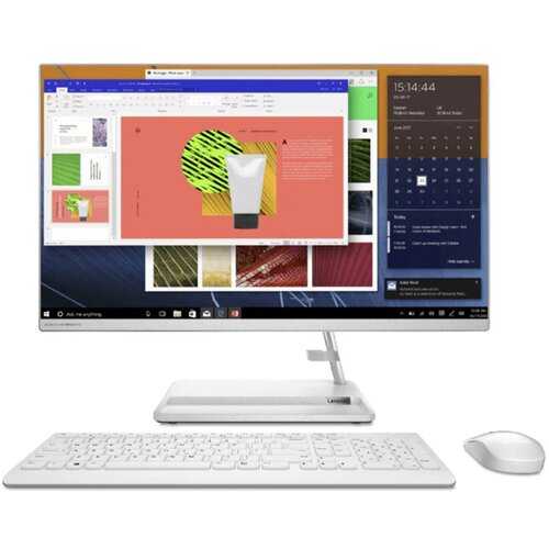 Lenovo Ideacentre aio 3 16gb 512gg kbd/mou 27 (68,58cm) ryzen 7 5700u 27alc6 windows 11 home (f0fy00acsc) all-in-one računalnik bel Slike