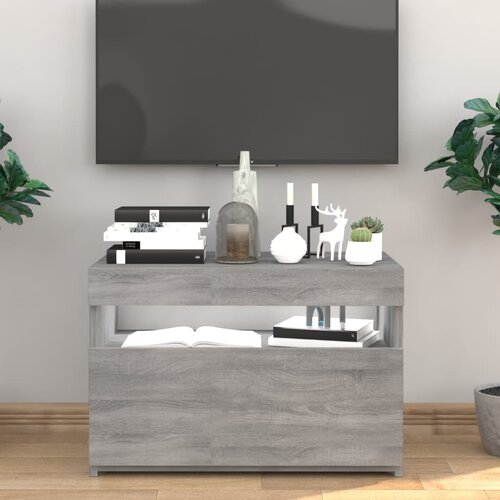 TV ormarić s LED svjetlima boja hrasta sonome 60 x 35 x 40 cm Slike