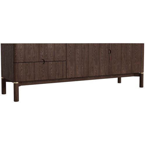 Unique Furniture Tamno smeđa TV komoda u dekoru hrasta 160x55 cm Arun &amp;ndash; Slike