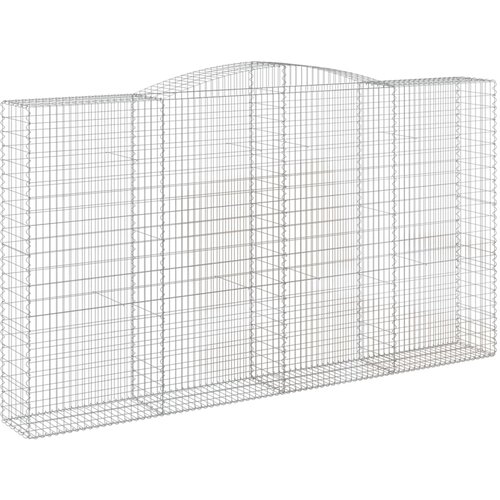  Gabionska ko&amp;scaron;ara s lukom 400x50x220/240 cm pocinčano željezo Slike