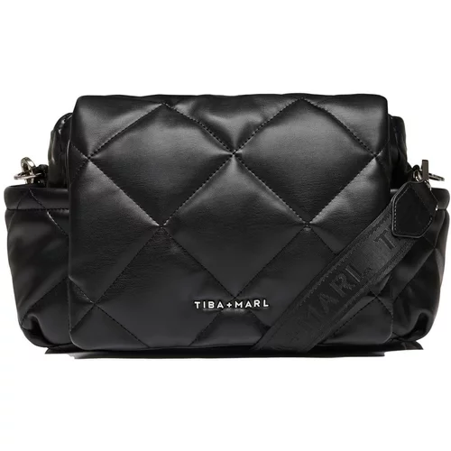 Tiba+Marl torba za previjanje nova eco compact quilted faux black