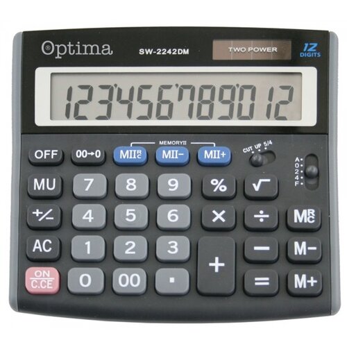 Optima Kalkulator SW-2242DM 12mjesta 25251 bls Slike