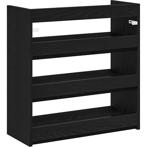 VidaXL stalak za cipele crni 60x25x62 cm od konstruiranog drva Slike