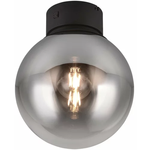 CINQUE Crna LED stropna svjetiljka sa staklenim sjenilom ø 30 cm Cipallone –