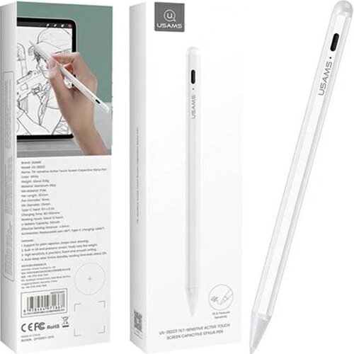 Usams ACTIVE TOUCH SCREEN PEN STYLUS ZA IPAD WHITE/WHITE ZB223DRB01, (21980304) Slike