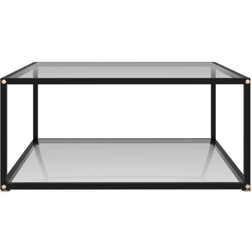 Maison Chic Klubska mizica - kavna mizica - Nizka mizica prozorna 80x80x35 cm kaljeno steklo, (21753436) Cene