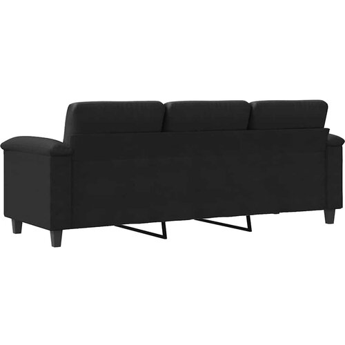  Trosjed Crna 180 cm od mikrovlakana Slike
