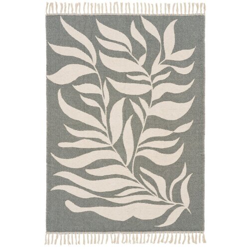 House Nordic Zelena/bež pamučna deka 130x180 cm Loni &amp;ndash; Slike