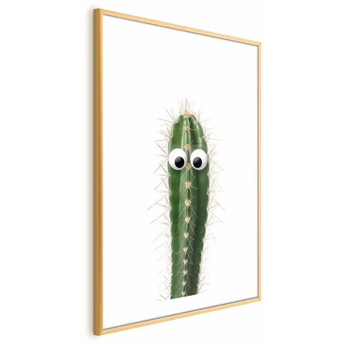  Plakat Living Cactus 40x60 Zlatni okvir s margom Cene
