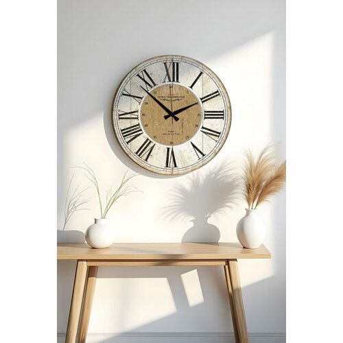 Wallity zidni sat Huhuas00013, 50x50 cm, Bež Cene