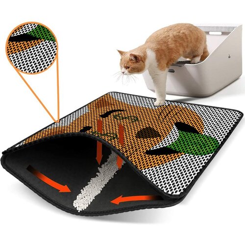 WALLXPERT Nrszn0241 multicolor cat litter mat Slike
