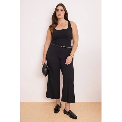 Trendyol Ženske pantalone TBBSS26AR00015, Crne Slike