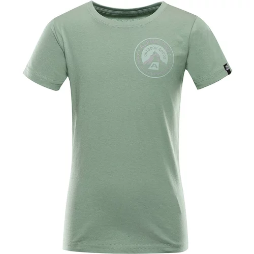 Alpine pro Dětské rychleschnoucí triko OBOTO aspen green varianta pa