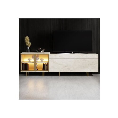 Hanah home TV polica Vienna Travertine Gold Slike