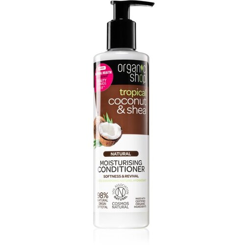 Organic Shop Natural Coconut & Shea vlažilni balzam za suhe in poškodovane lase 280 ml Cene