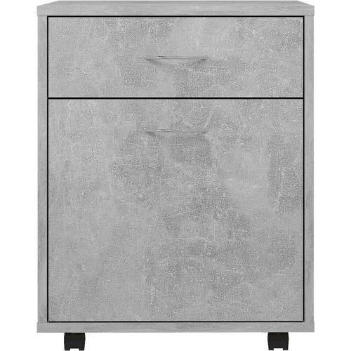 VidaXL Ormarić s kotačima siva boja betona 45 x 38 x 54 cm od iverice Slike