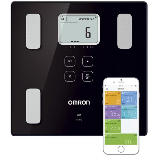 Omron VIVA Square Black Electronic personal scale Cijene