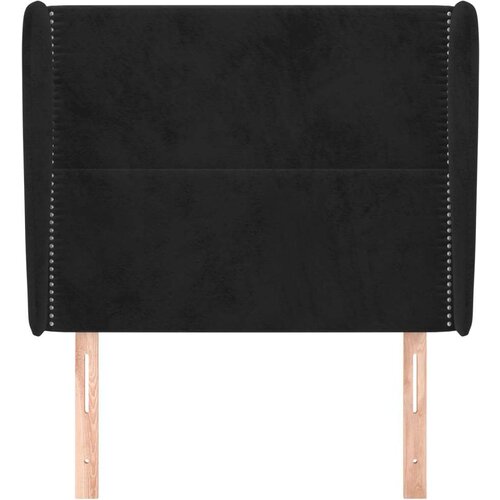  Uzglavlje s u&amp;scaron;ima crno 103x23x118/128 cm bar&amp;scaron;unasto Slike