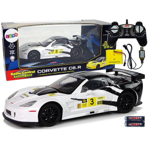  Licencirani avto na daljinsko upravljanje v razmerju 1:18 Corvette C6.R - bela Cene