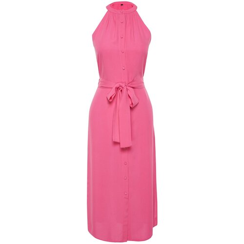 Trendyol Ženska haljina Twoss19Xm0112, Roze Cene