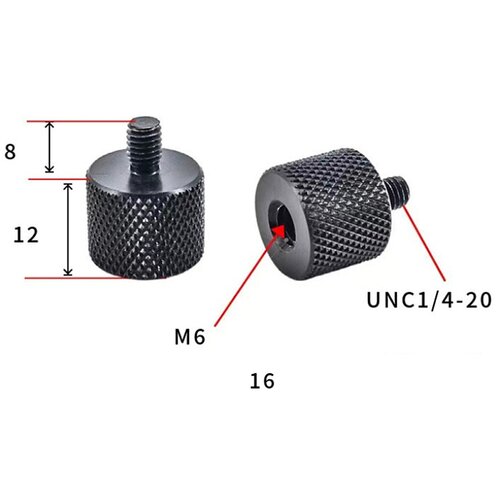 INF Adapter 1/4" na M10 za stojala in kamere - 5 kosov M6, (21755555) Cene