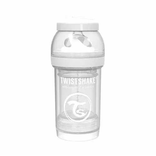Twistshake steklenička plastična Anti-colic Anti-Colic 0m+, 180 ml white