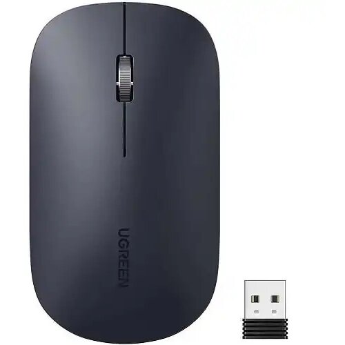 Ugreen MU001 Prenosivi bežični miš ultra slim (Gray Black) Cene