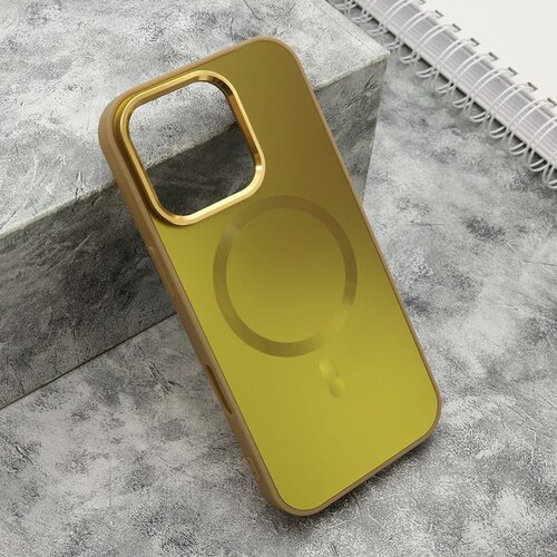  maska color metal magsafe za iphone 16 pro/ zlatna Cene