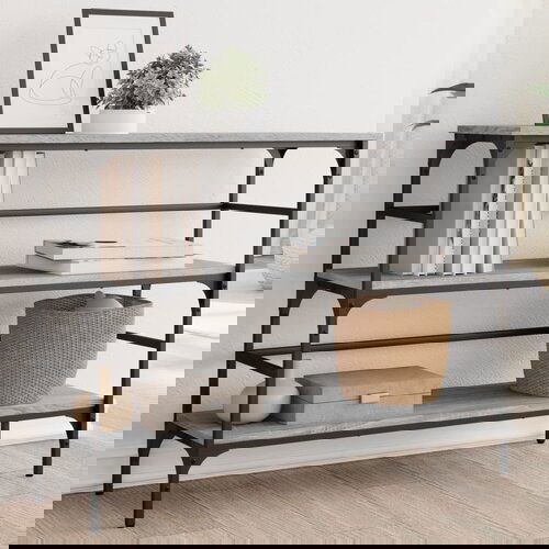 VidaXL Konzolni stol boja hrasta sonome 100x32x75 cm konstruirano drvo Slike