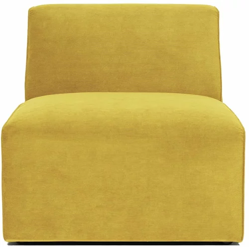 Scandic žuti baršunasti središnji element sofe Sting