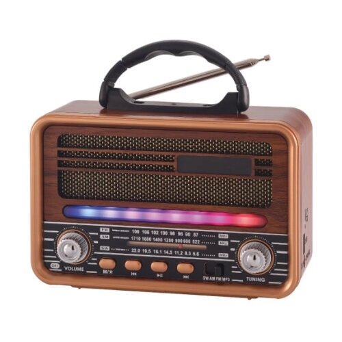  Prenosni retro RGB Bluetooth radio 7068BT/B NS-7068BT/B Cene