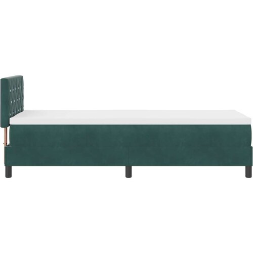 vidaXL Krevet sa uzglavljem i madracem Tamnozelena 80x200 cm Baršun Cene