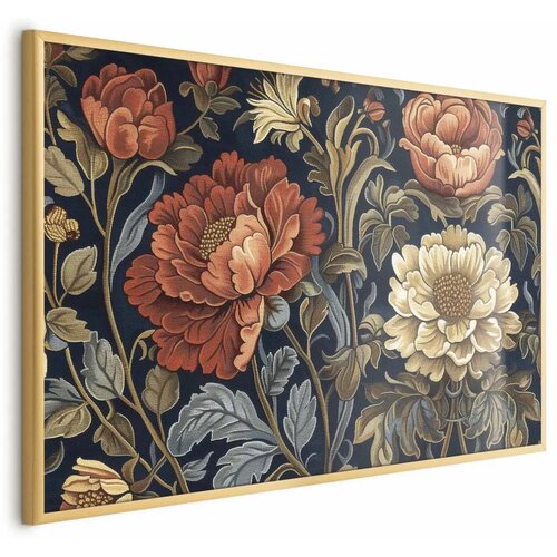  Plakat Tapestry Large Retro Flowers 30x21 Zlatni okvir Cene