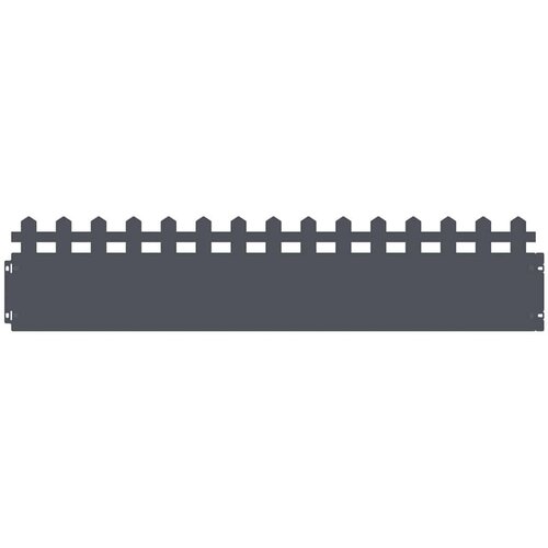 VidaXL Rubnjaci za travnjak 10 pcs Antracit 103 x 0,05 x 22 cm Čelik Slike