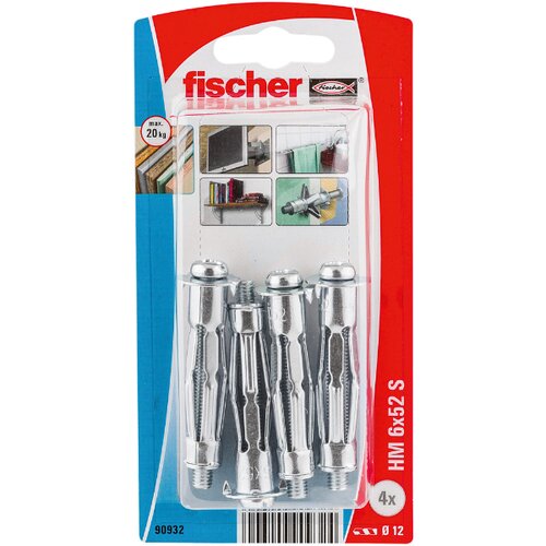 Fischer HM 6 x 52 S K NV tipla za šuplje zidove 52 mm 12 mm 090932 1 Set Cijene