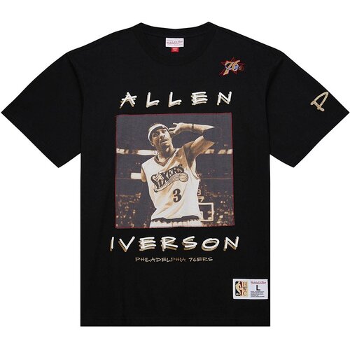 Mitchell And Ness Allen Iverson Philadelphia 76ers Heavyweight Premium Vintage Logo majica Slike