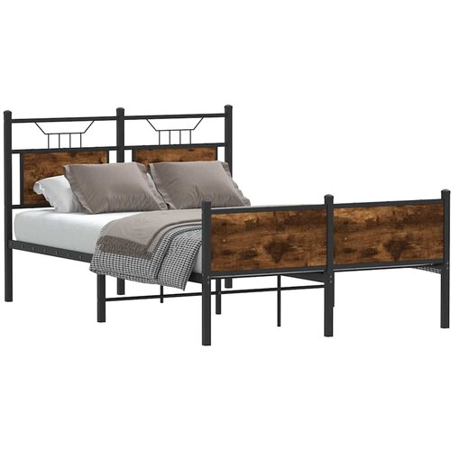 VidaXL Okvir kreveta bez madraca boja hrasta 120 x 200 cm drveni Slike