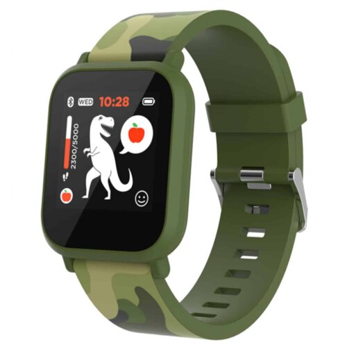 Canyon smart watch my dino KW-33, teenager, 1.3\" ips, IP68, BT5.0, ios, android compatibile 155mAh, army zeleni Cene