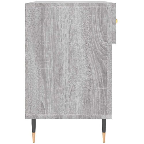  Klupa za cipele siva boja hrasta 102x35x55 cm konstruirano drvo Slike