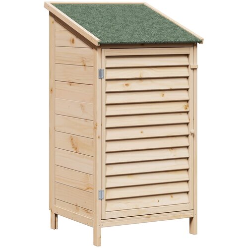 VidaXL Vrtna &amp;Scaron;upa Prirodna 59 x 56 x 113 5 cm Čvrsto drvo jele - Prirodna 59 x 56 x 113 5 cm Slike