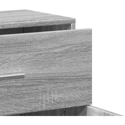  Komoda siva boja hrasta 60 x 31 x 70 cm od konstruiranog drva Slike